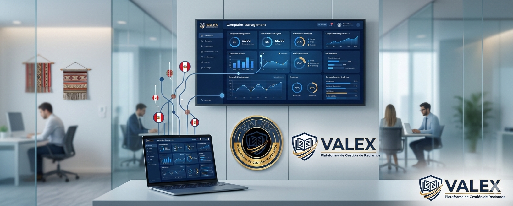 Dashboard VALEX - Gestión profesional de reclamos